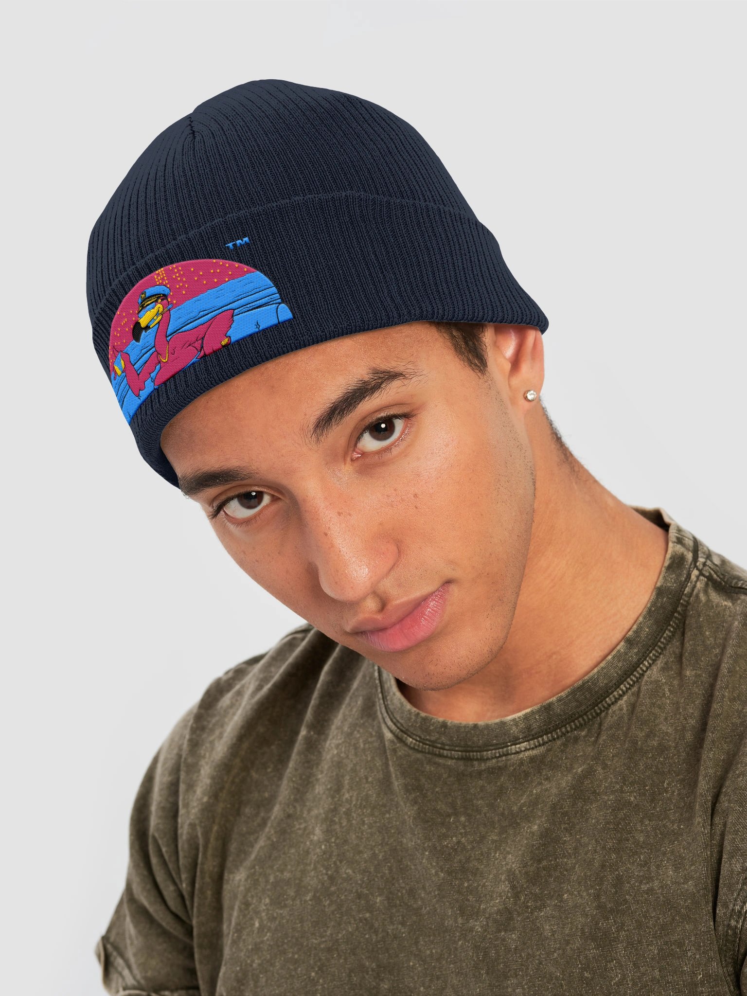 Flamingo Bliss Beanie/Skully (Embroidered) product image (4)
