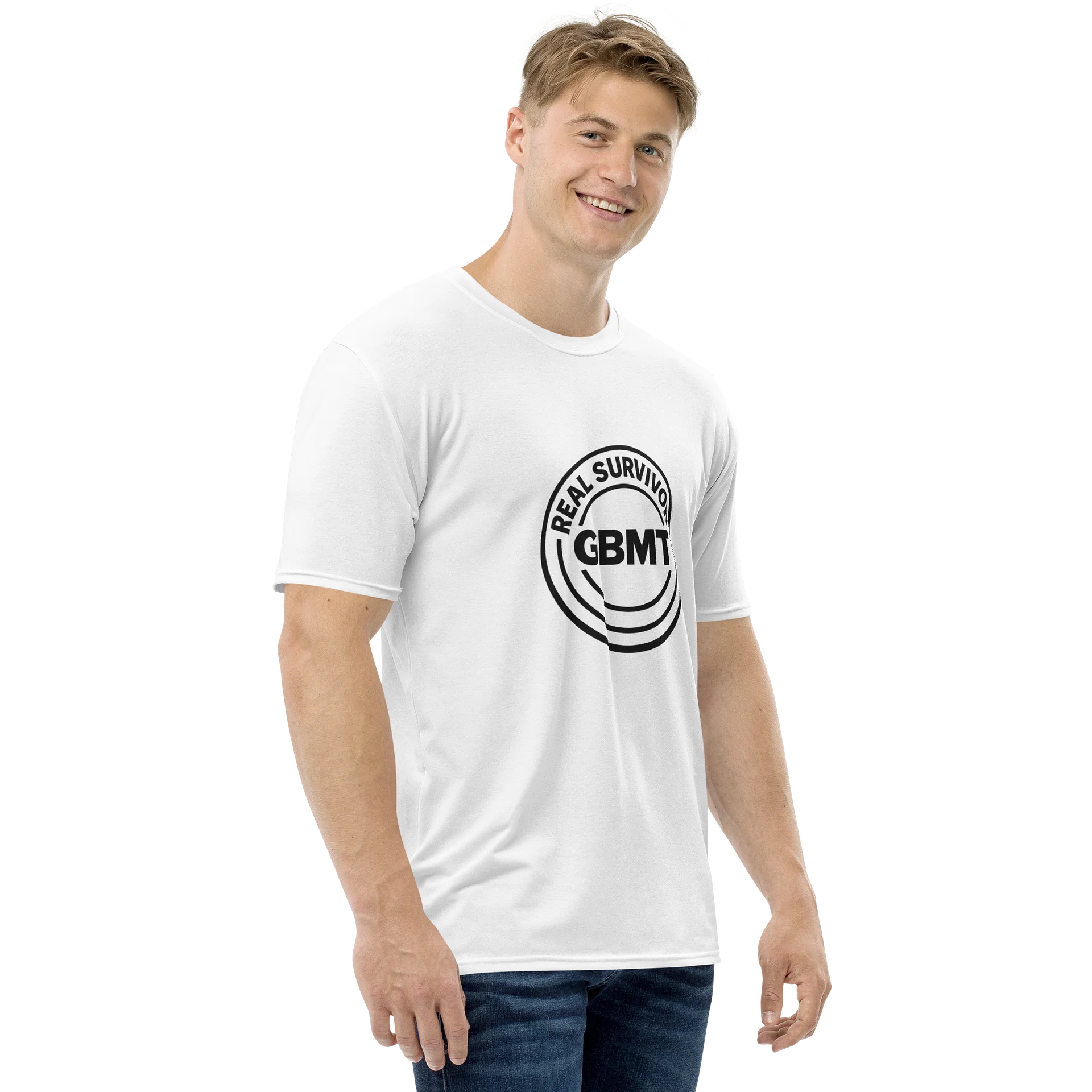 GBMT Real Survivor Circle Tee – White Edition product image (4)