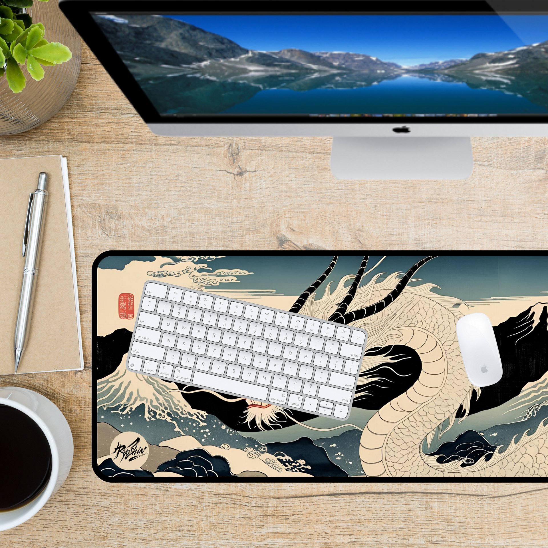 Ryoshin - Pure Serenity (Junpaku no Seijaku), Ancient Ryū Collection, Desk Mat product image (3)