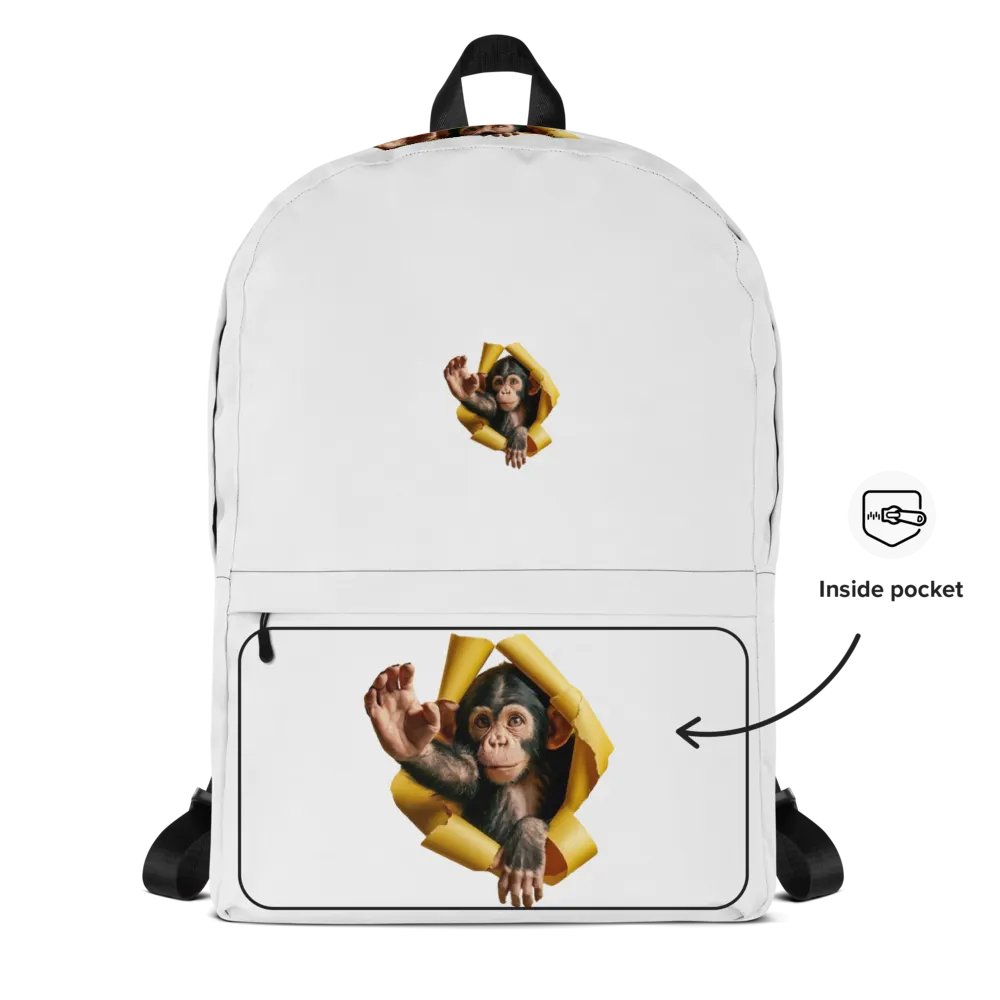 Chimpanzee Reach All-Over Backpack product image (11)
