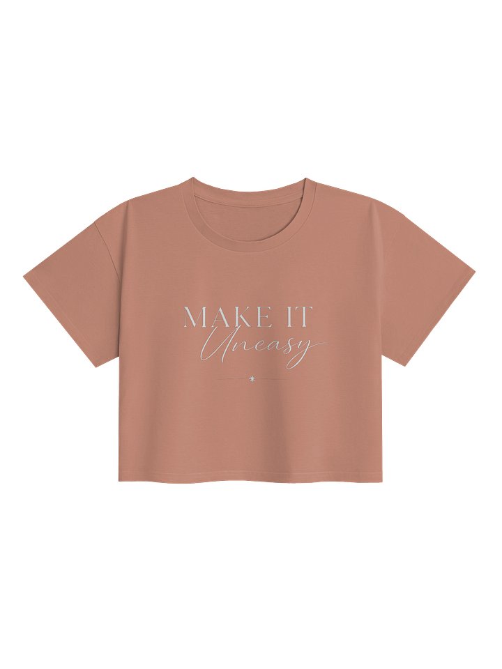 Make It Uneasy - crop t-shirt product image (1)