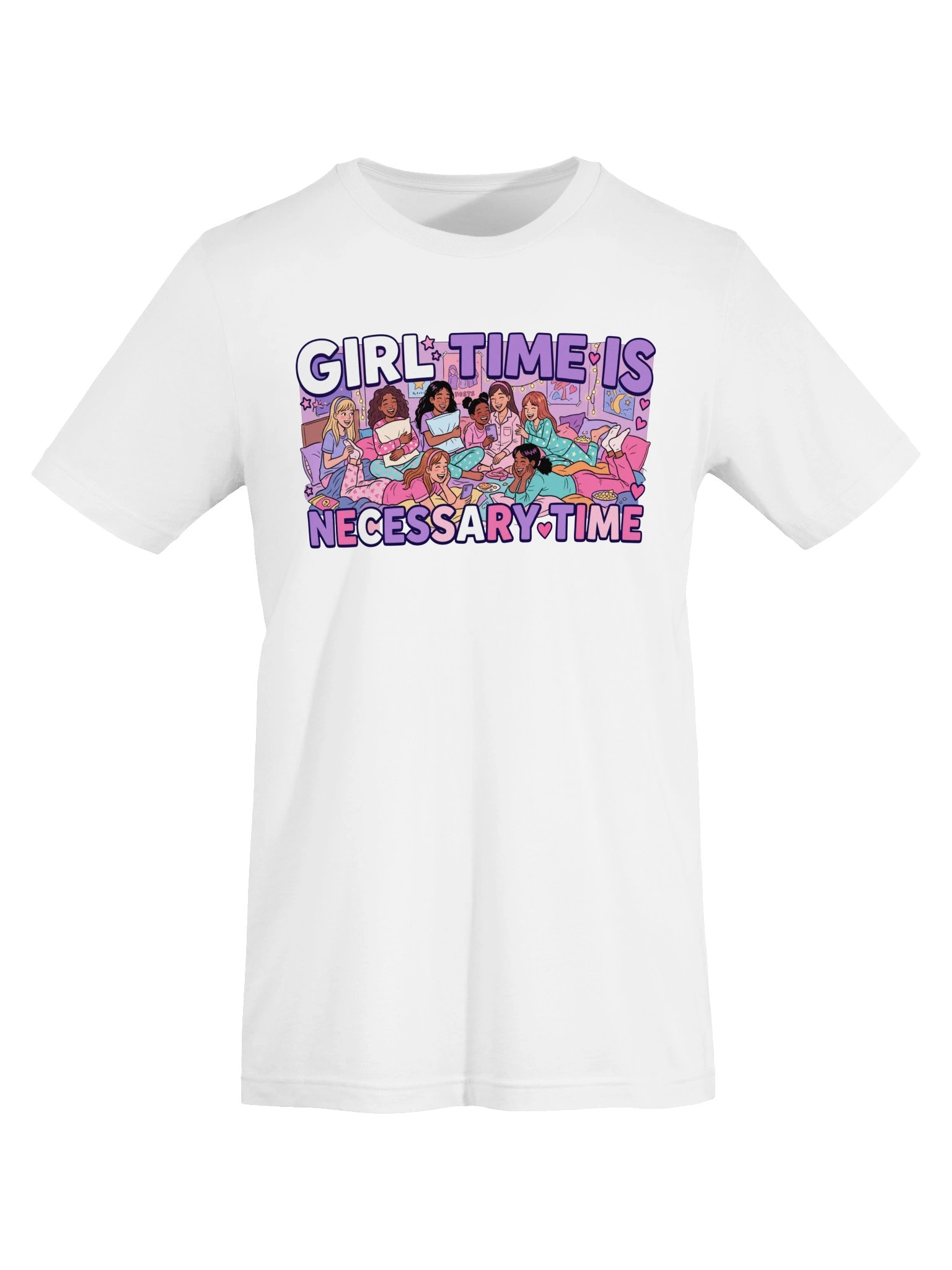 Girl Time is necessary time - Slumber Party Statement Tee product image (29)