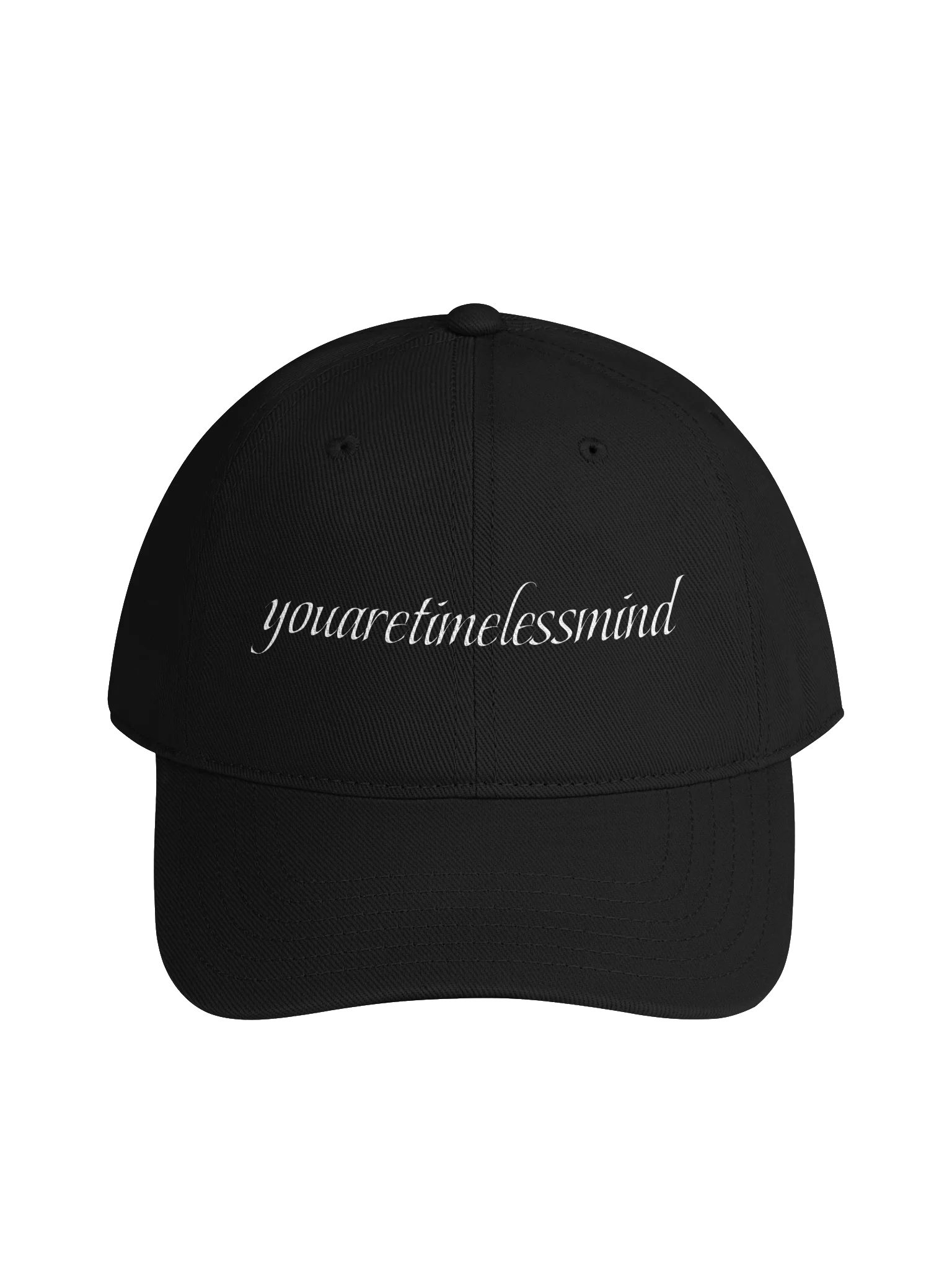 YOUARETIMELESSMIND CLASSIC EMBROIDERED HAT BK product image (1)