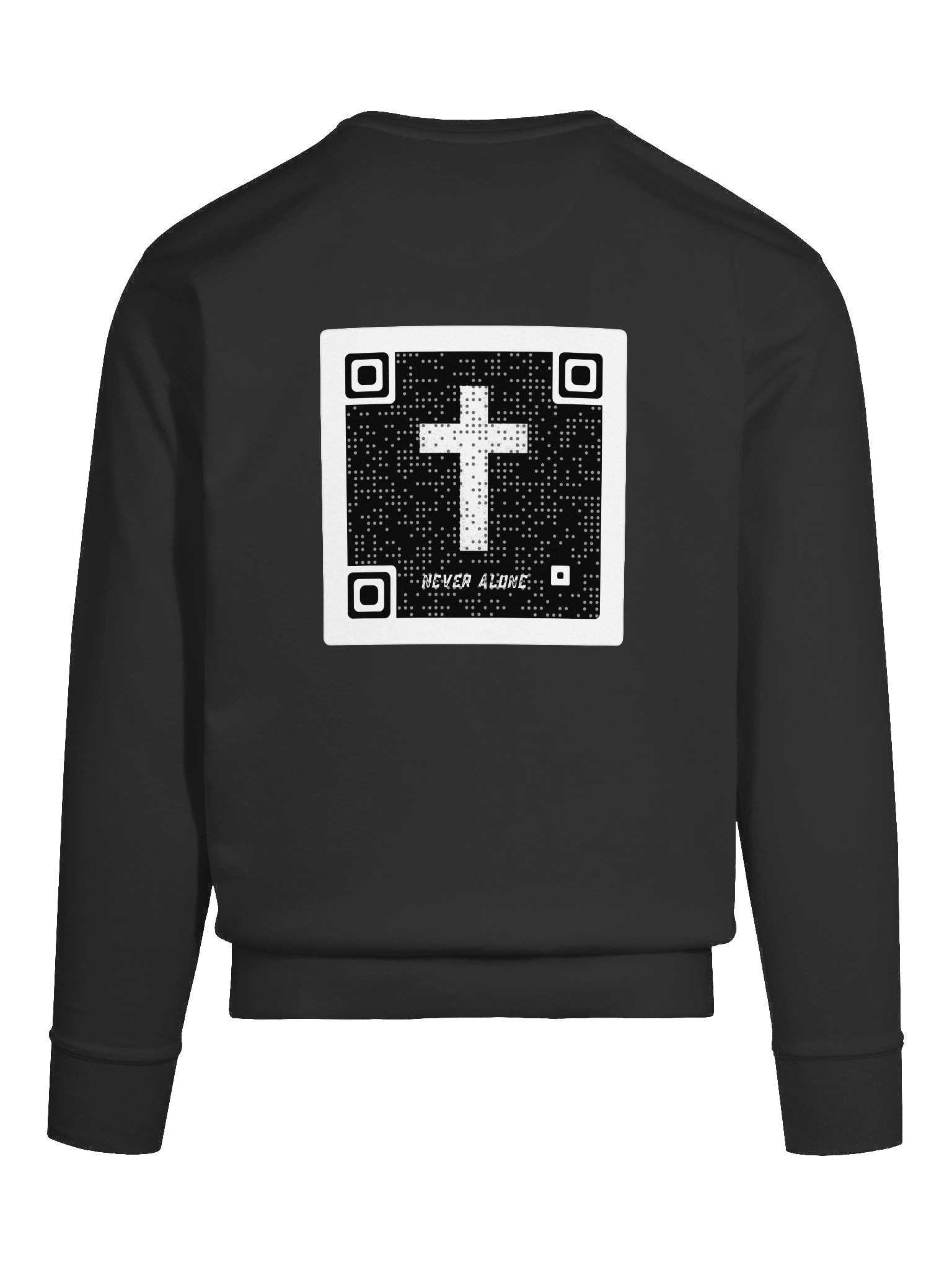 Never Alone QR code Sweatshirt product image (12)