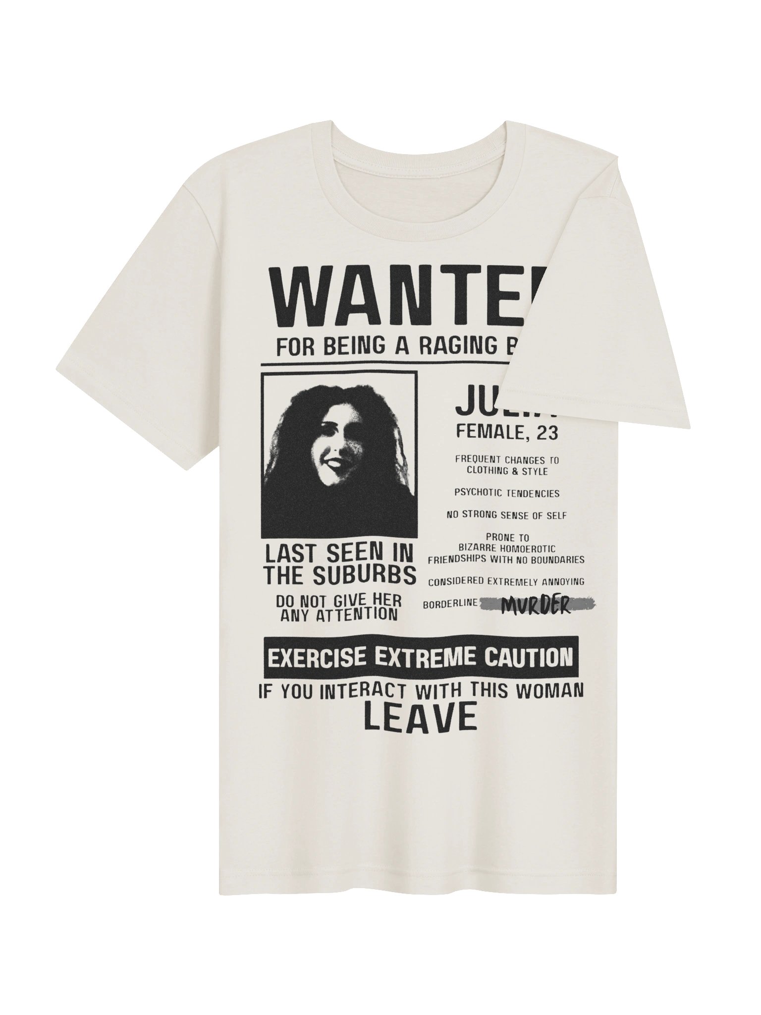 POSTMORTEM Wanted T-Shirt (White) product image (4)