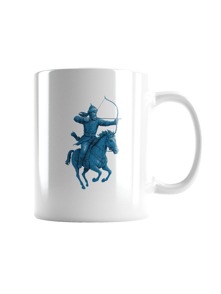 "Steppe Archer Reverie" Monochromatic Artisan Anime Mug - 11oz product image (2)