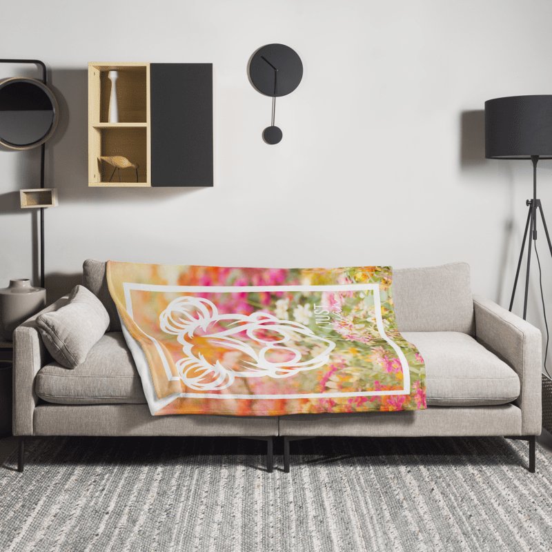 Floral Cab Logo Throw blanket product image (1)