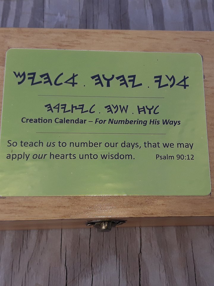 Calendar Box for Tracking 364 Day Ancient Biblical Feasts product image (2)