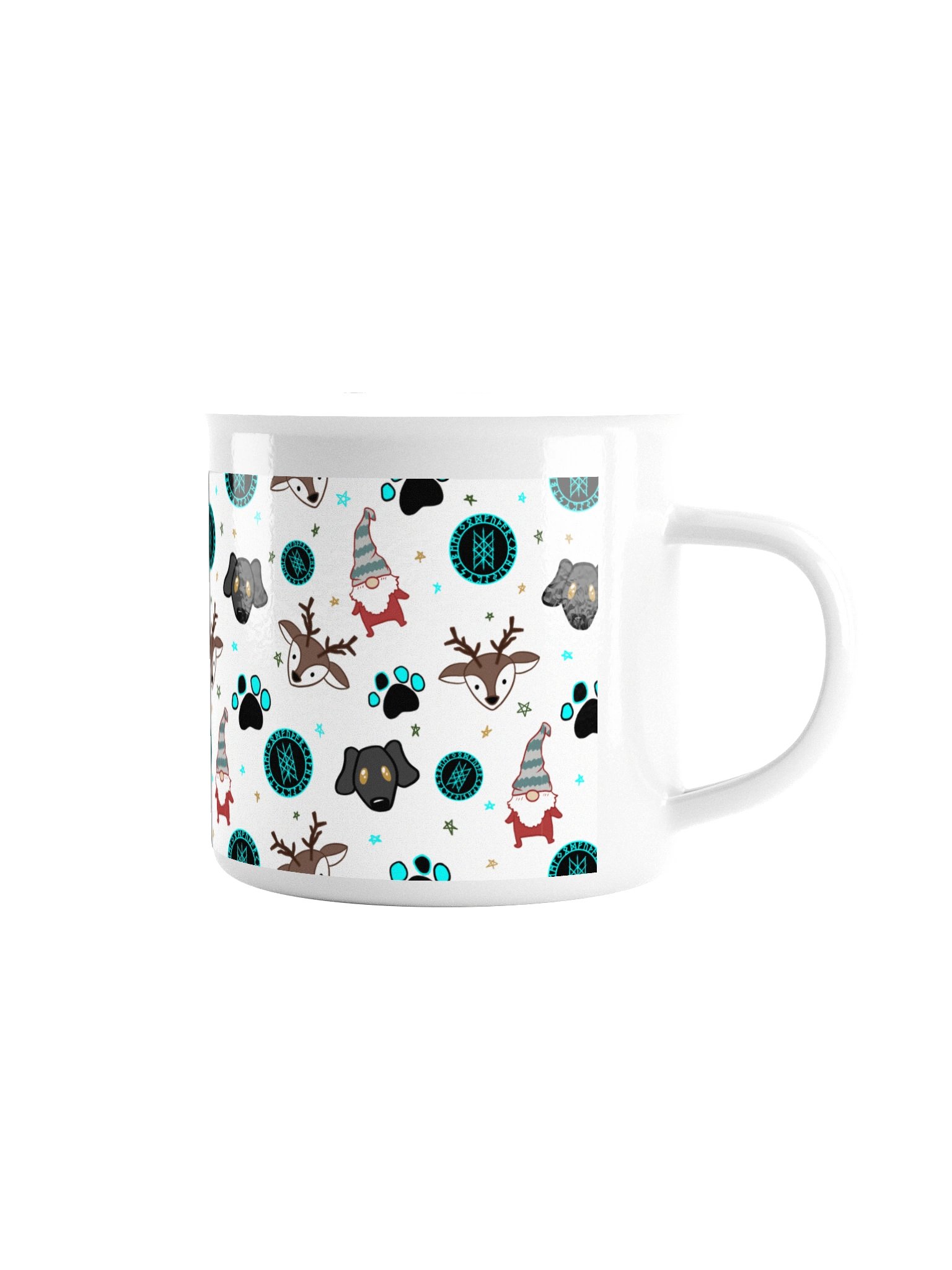 Web of Wyrd Christmas Enamel Mug product image (1)