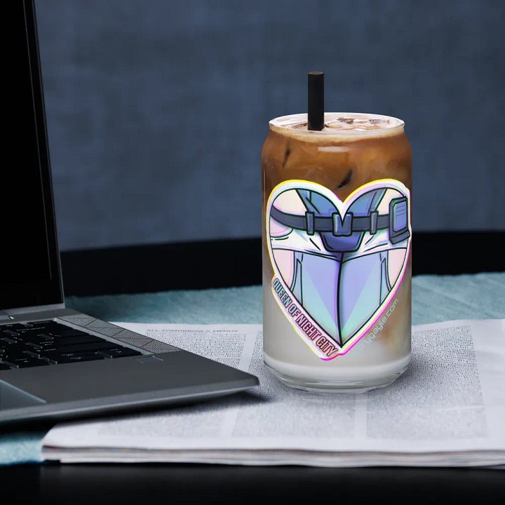 Queen of Night City Cola Glass product image (1)