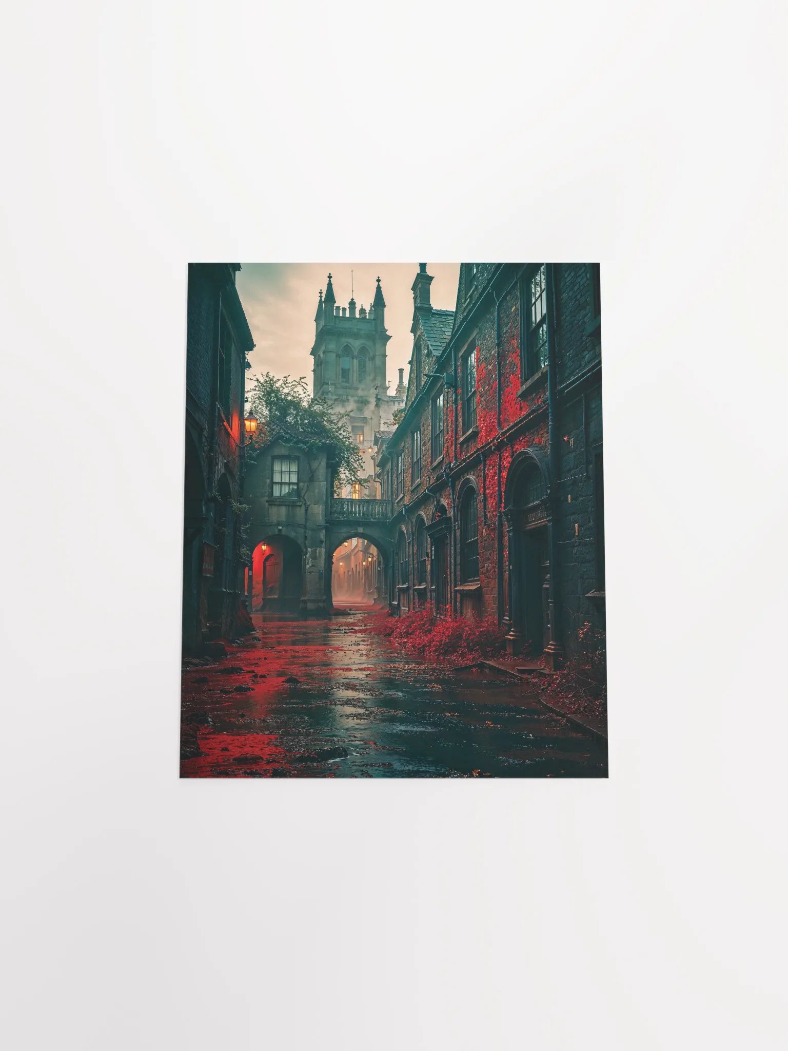 Gothic Crimson Passage Matte Poster product image (29)
