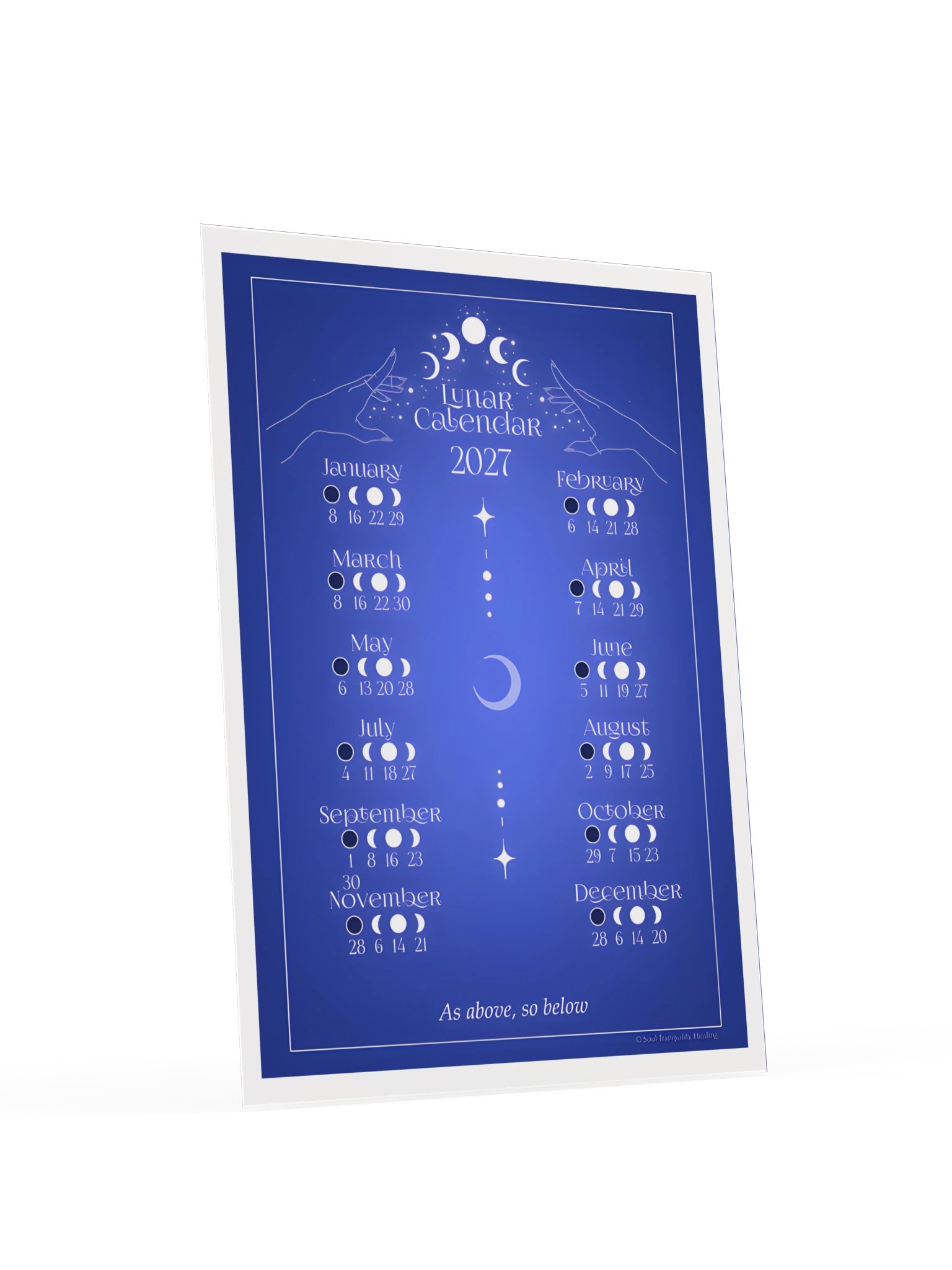2027 Lunar Calendar 🌙 As Above, So Below product image (4)