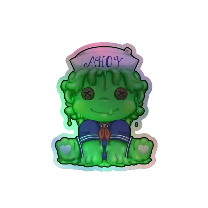 Slimeball Plush Holographic Sticker product image (2)