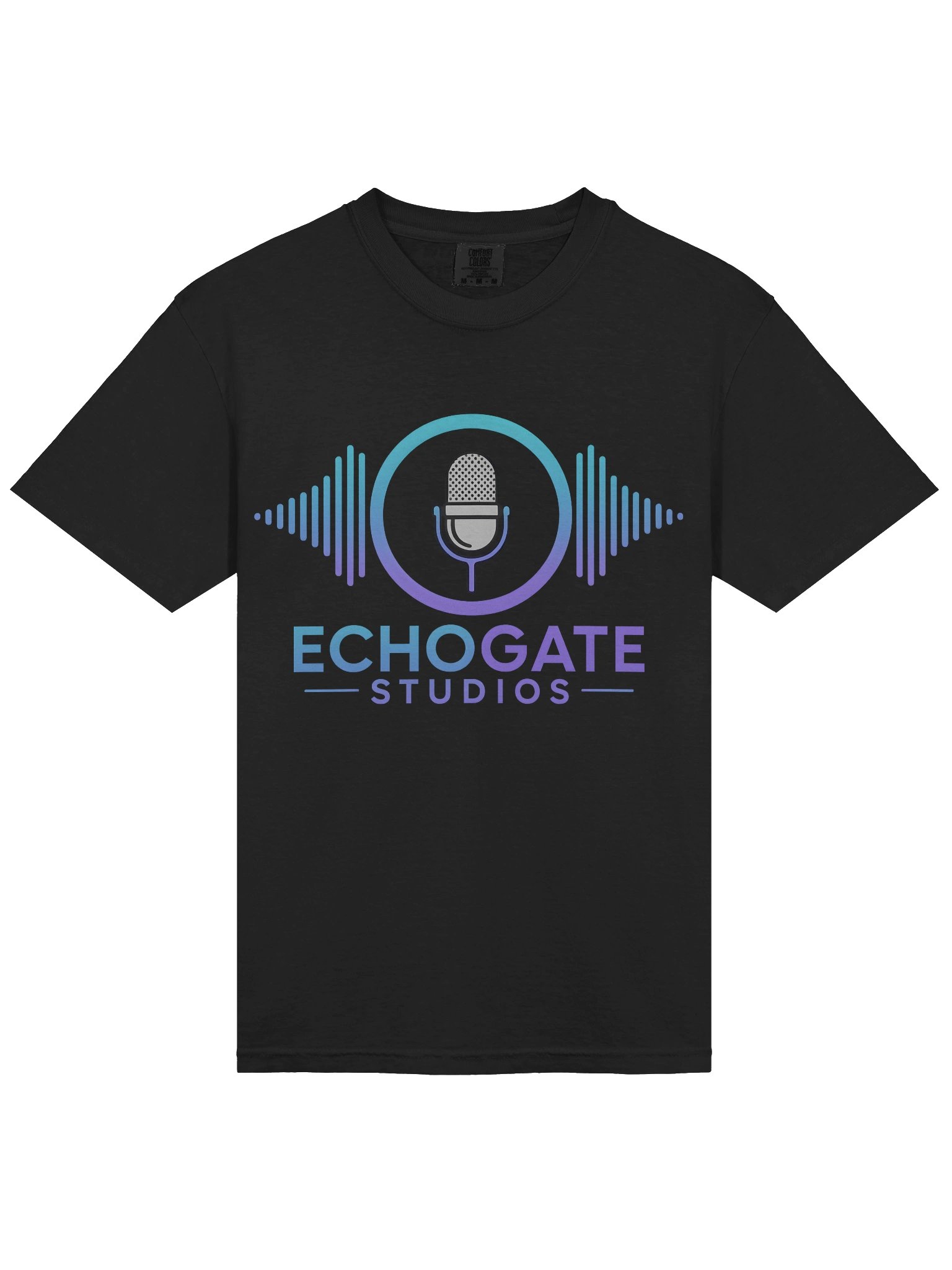EchoGate Studios Black Classic Logo Tee product image (3)