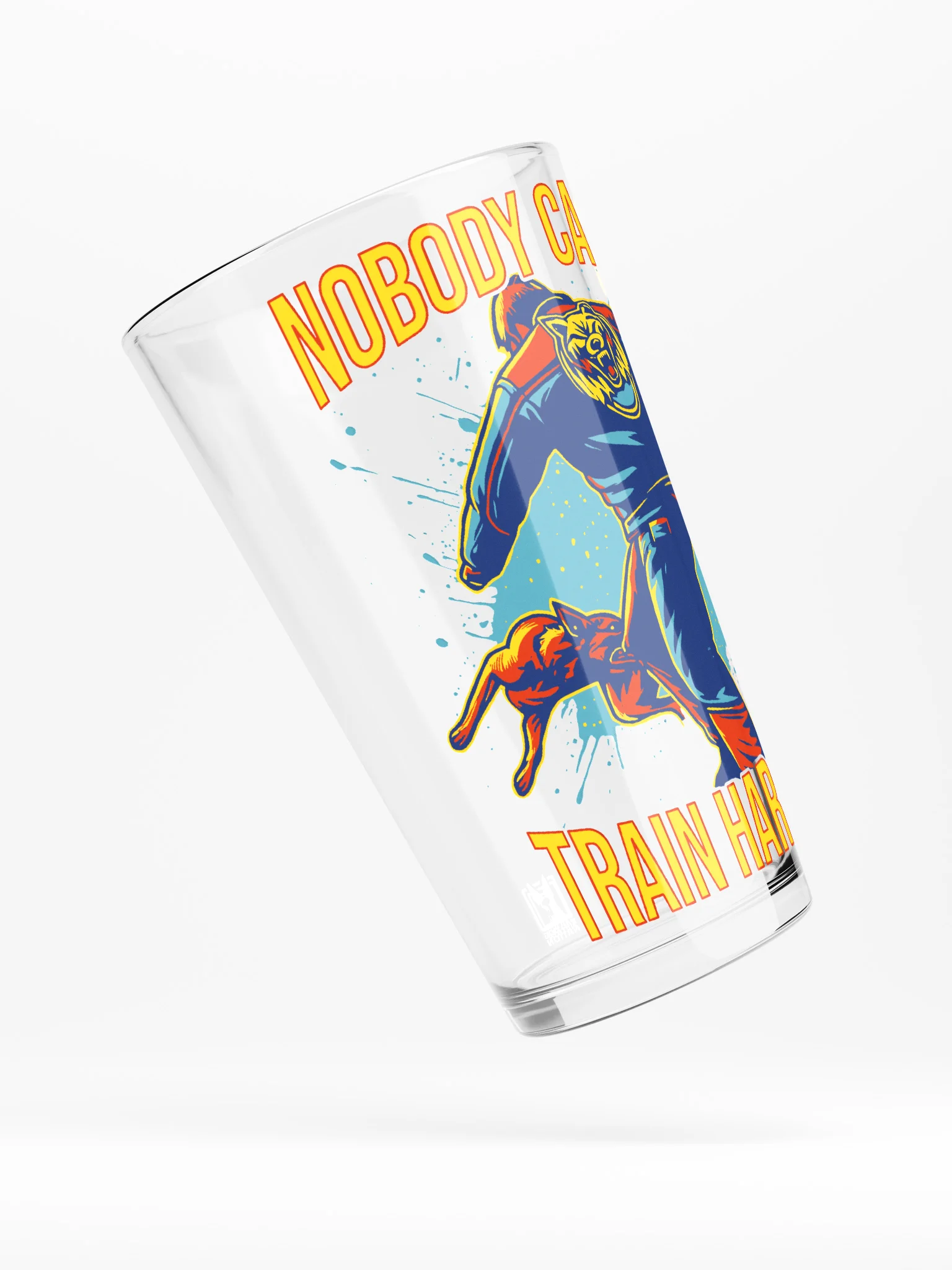 NOBODY CARES, TRAIN HARDER - Shaker Pint Glass product image (4)