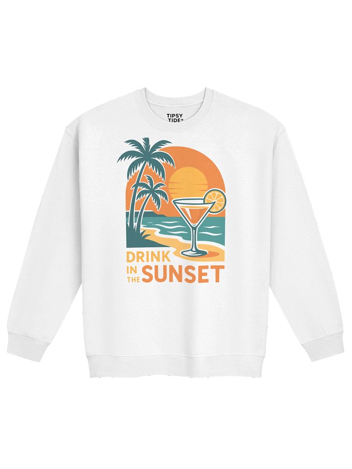 Sunset Sip Crewneck Sweatshirt product image (1)