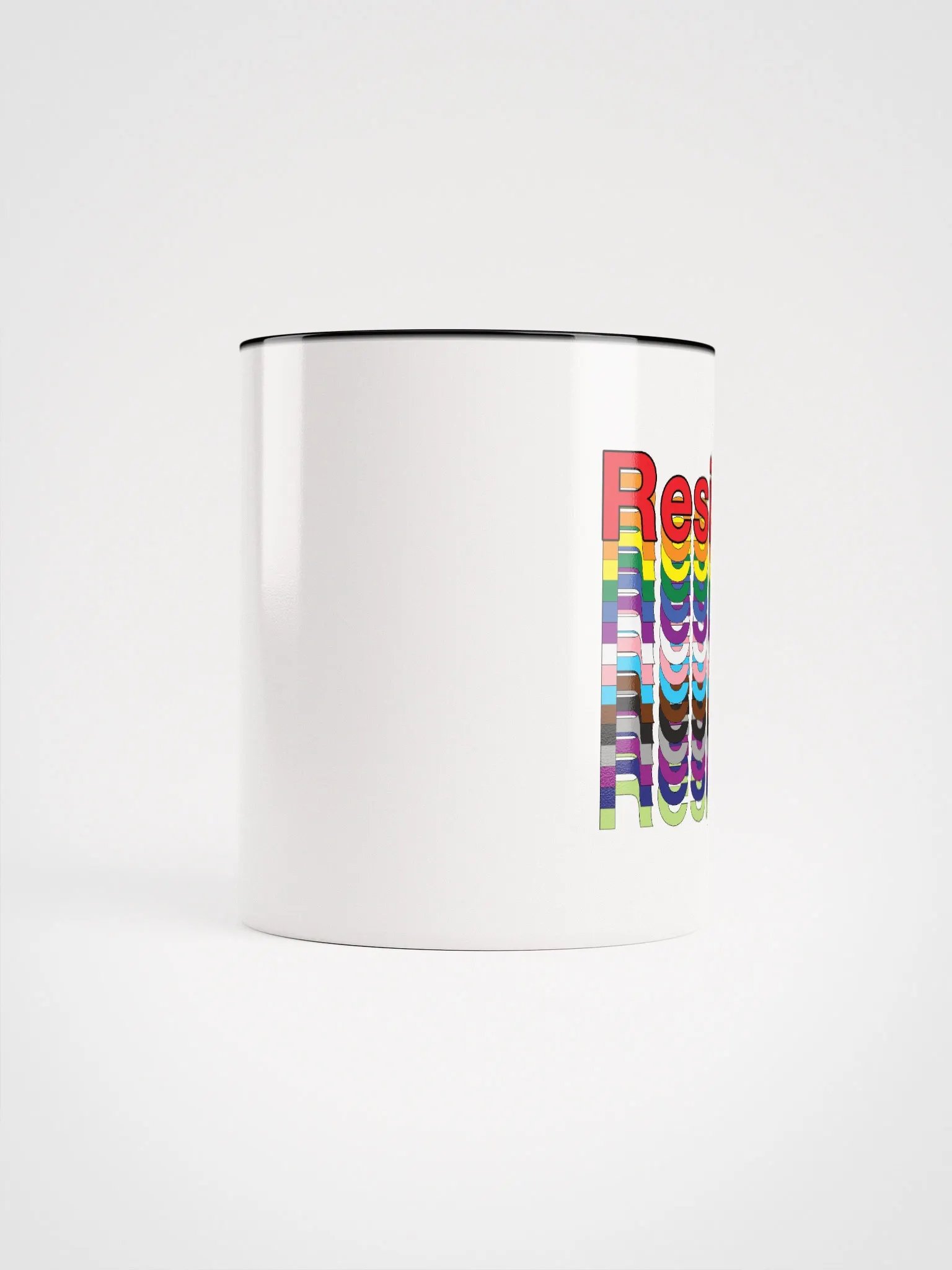 Resist - Rainbow mug with color interior product image (60)