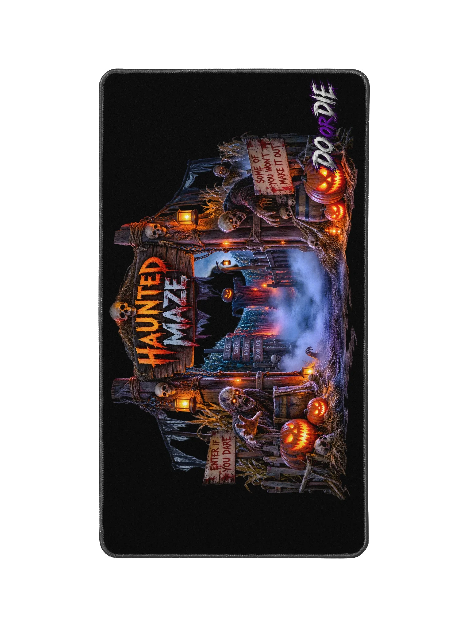 Haunted Maze Halloween Desk Mat