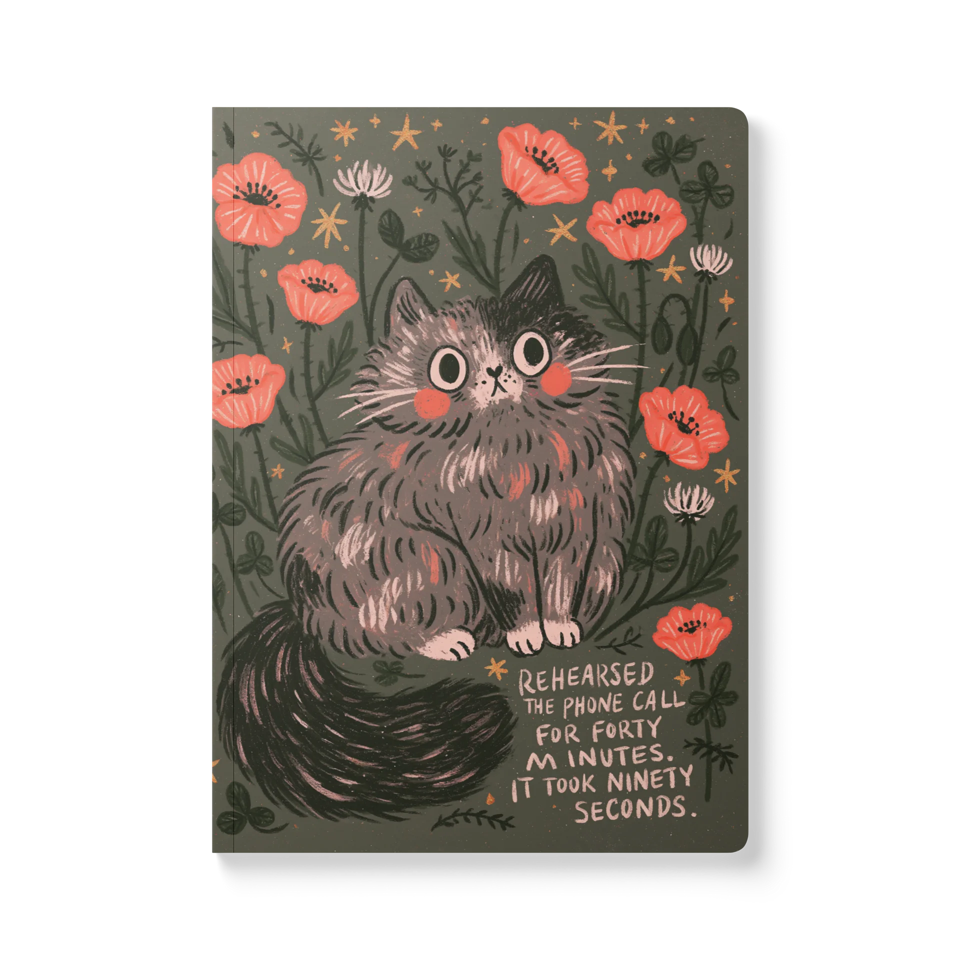Anxious Cat Floral Journal product image (1)
