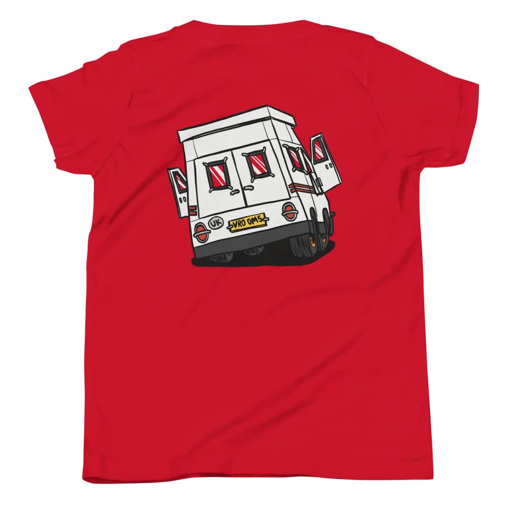 Wheelie Yellow Driving Youth T (front and back print!) product image (42)