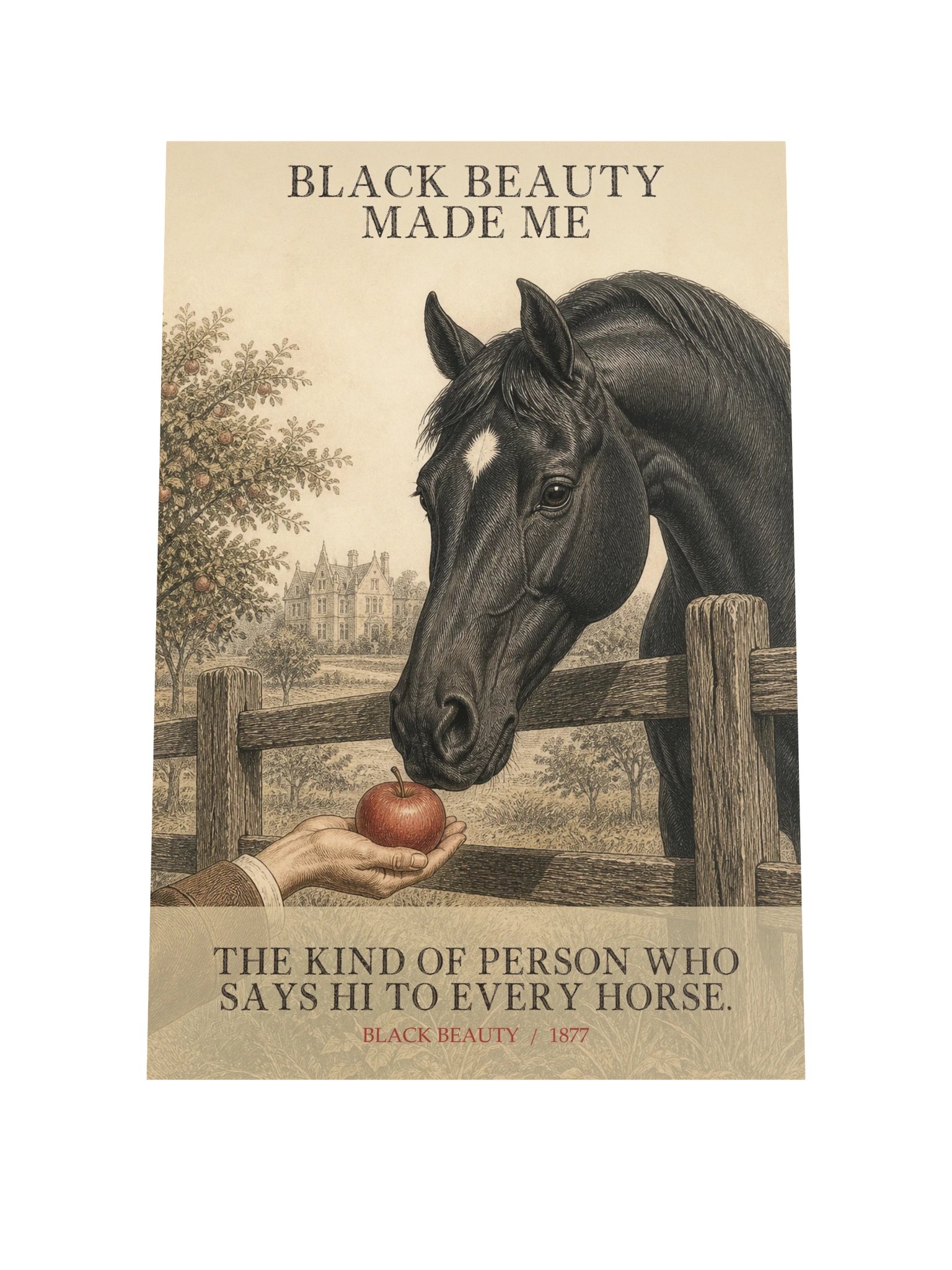 Black Beauty Made Me Kind Person Who -- Black Beauty Art Print product image (9)