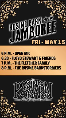 The jamboree season rolls on with another great night of live bluegrass music at The Rosine Barn tonite! Remember to stop by ...