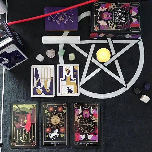 Here’s a quick look at my personal divination practice for today.

I’m using my Everyday Tarot deck for two of my readings, a...