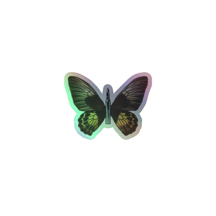 On The Wings Of A Butterfly - Kiss-Cut Holographic Sticker Sheet product image (1)