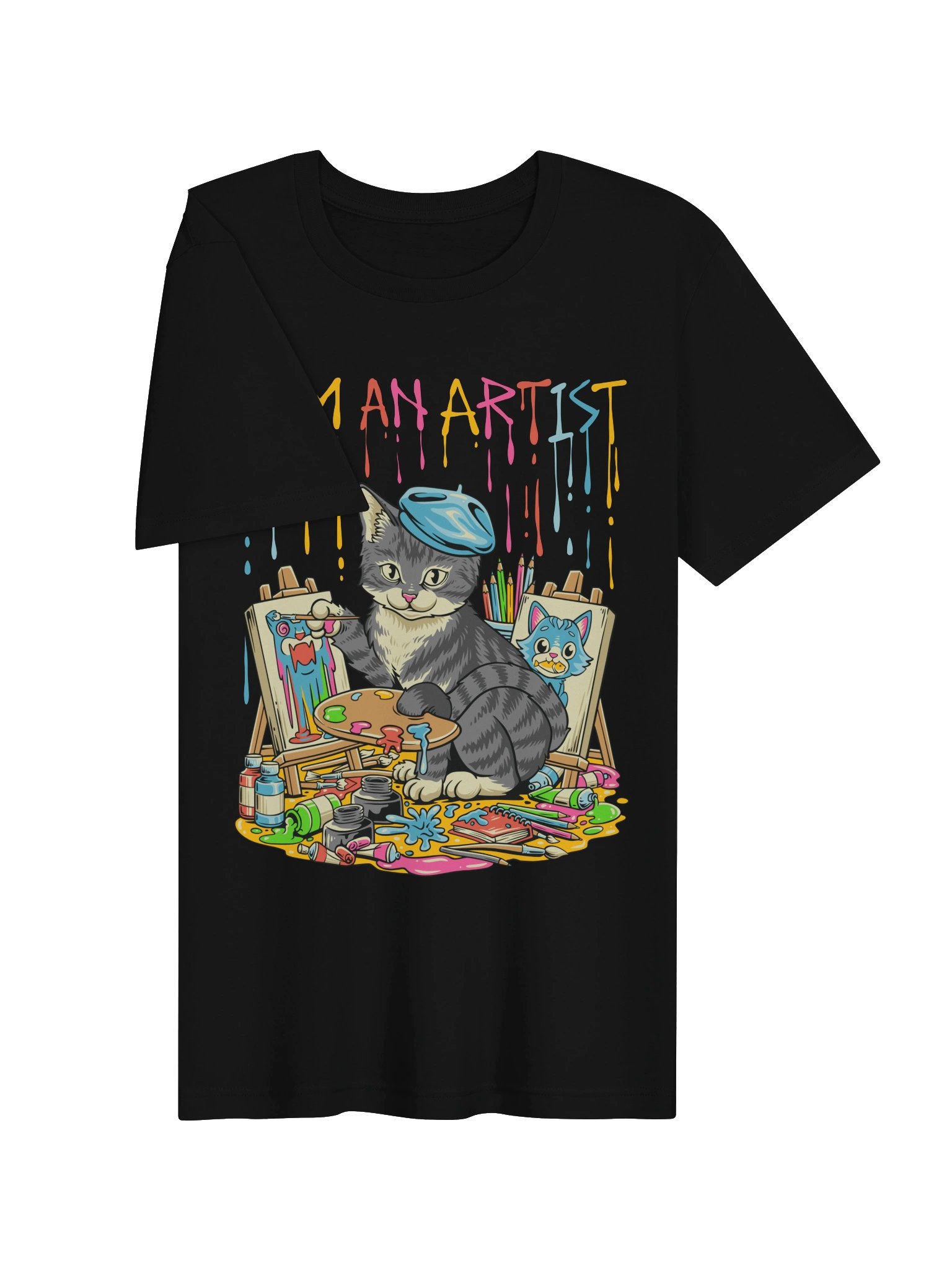 I am an Artist - Painting Cat - T-Shirt product image (3)