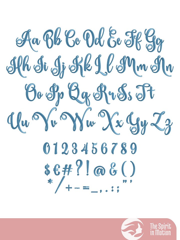 Ardilla Script Embroidery Font product image (2)