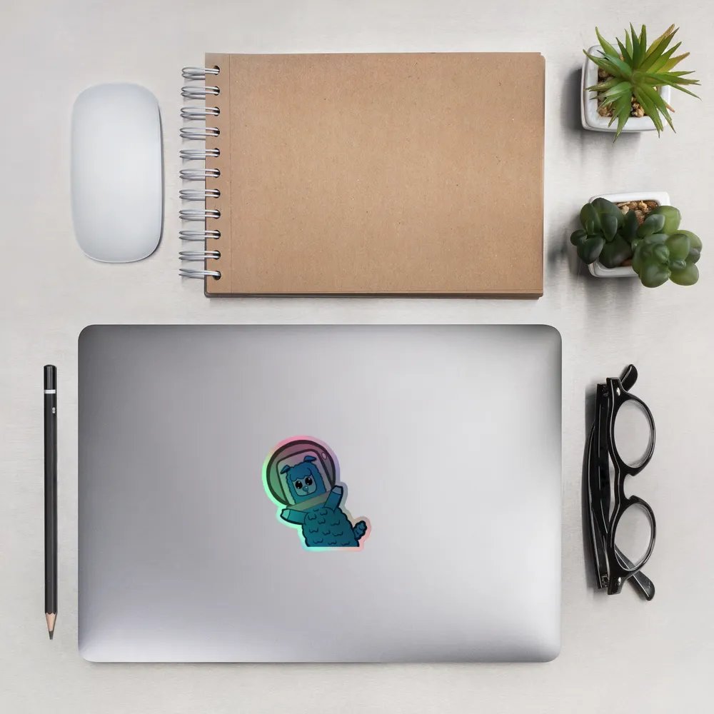 Cosmic Llama Holographic Sticker Set product image (13)