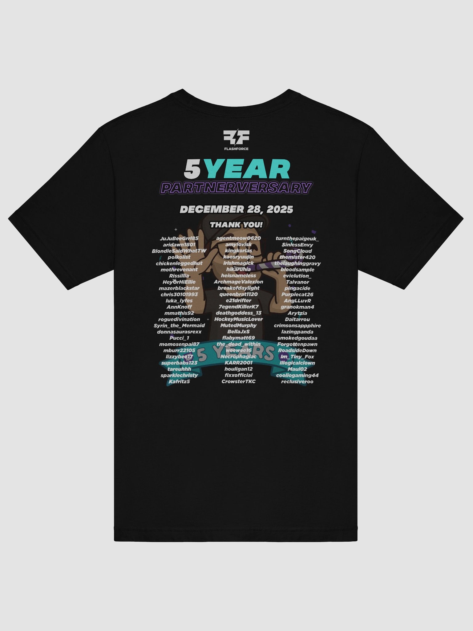 FlashForce 5 Year Partnerversary Shirt product image (6)