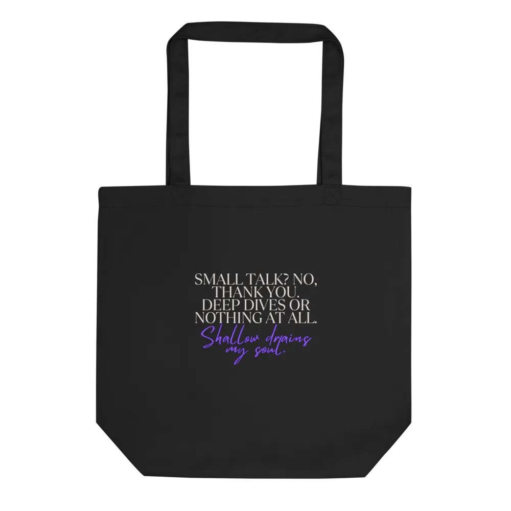 No Small Talk Haiku Organic Tote product image (1)