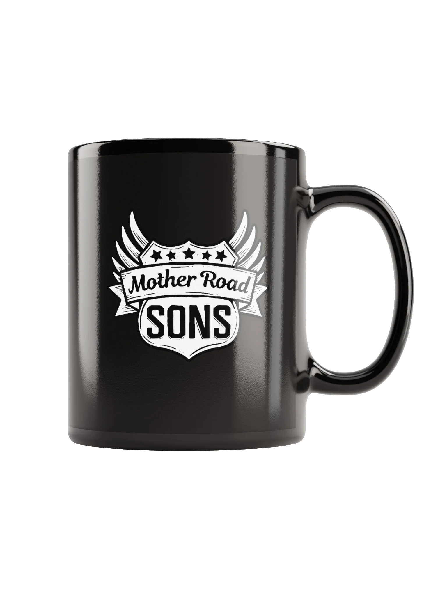 Logo Mug- Black w/ White product image (5)
