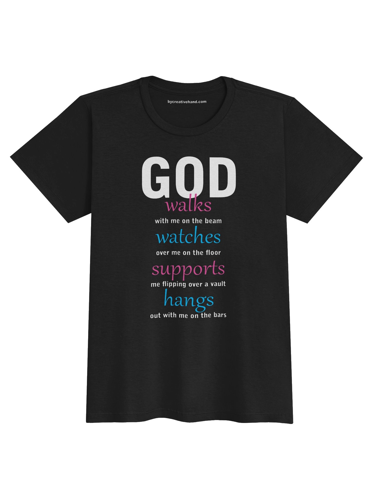 God walks-watches-supports-hangs Tee product image (1)
