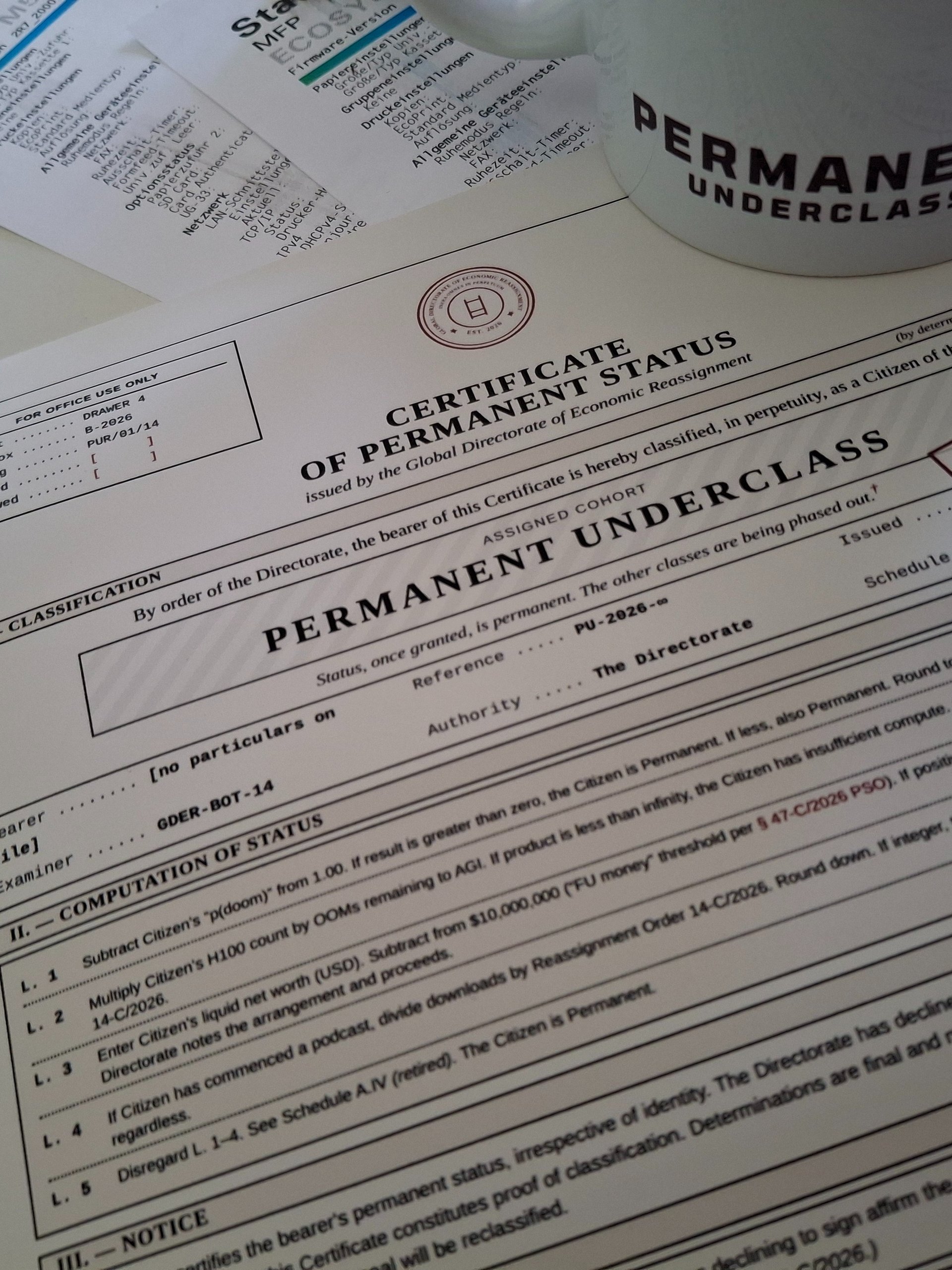 Permanent Status Certificate product image (5)