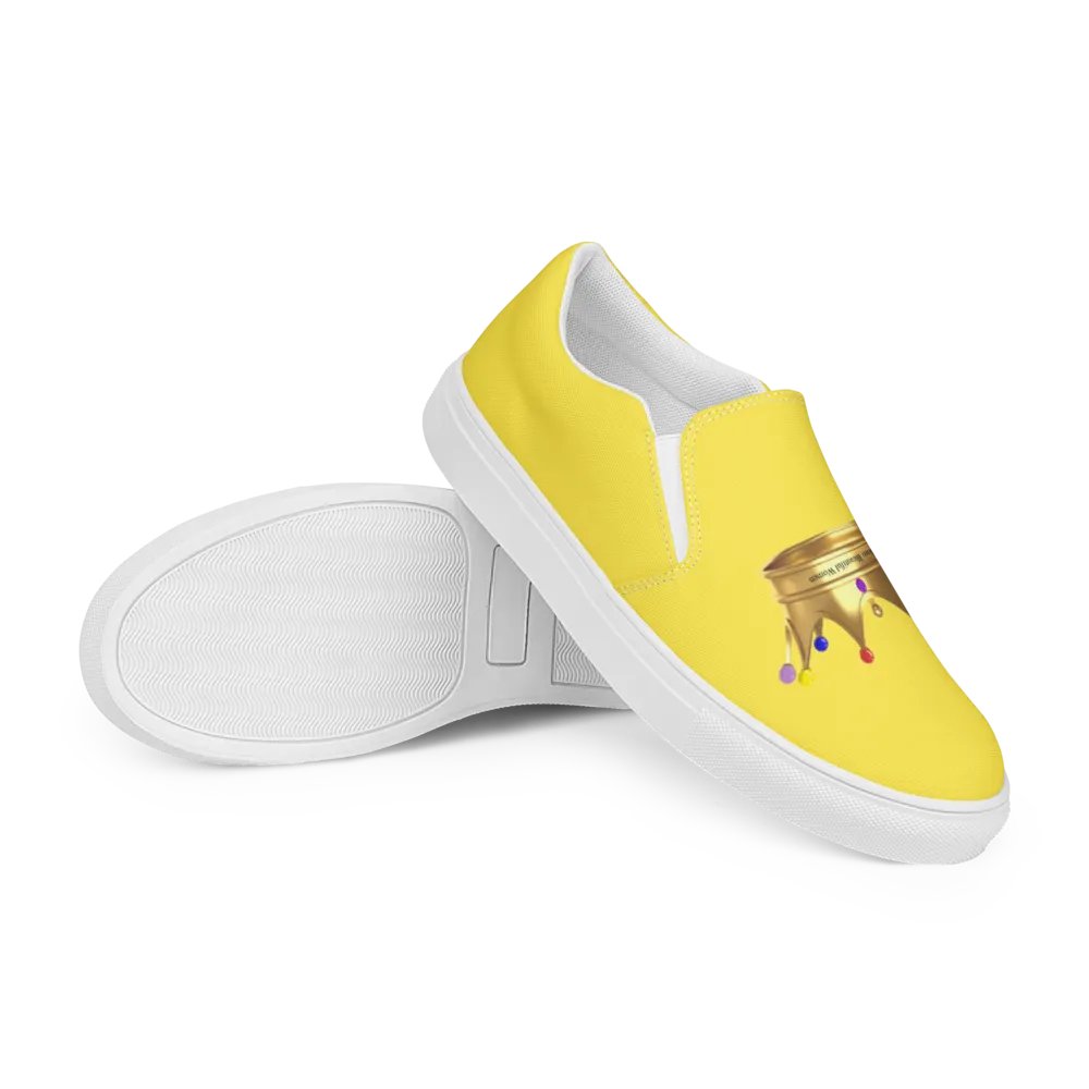 Queendom Beautiful Women Crown Canvas Shoes /Yellow (TM) product image (6)