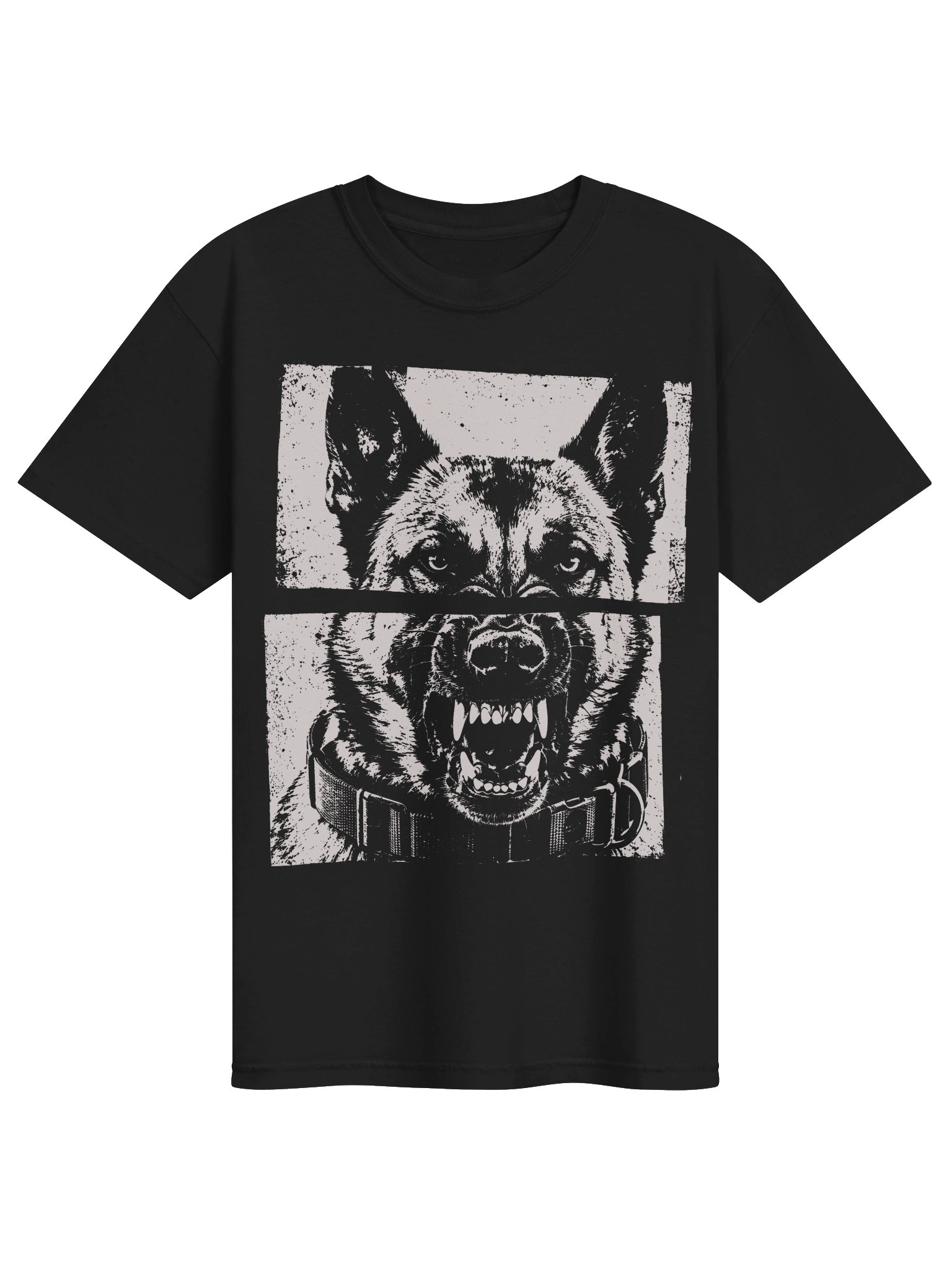 Angry German Shepherd Dog Heavyweight Vintage Graphic Tee product image (1)
