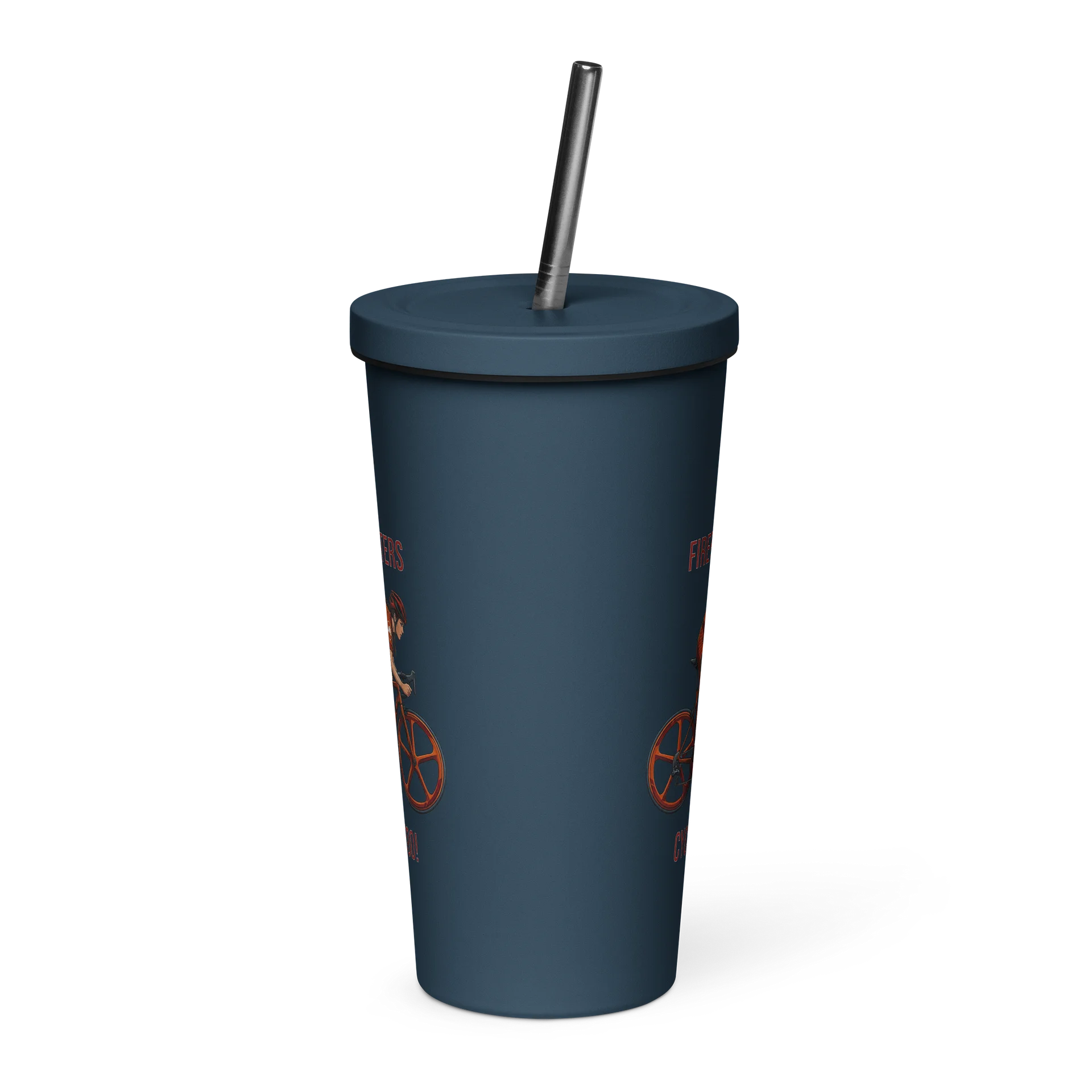 Firefighter Athlete Tumbler with Straw | Ladies Cycling Edition product image (10)