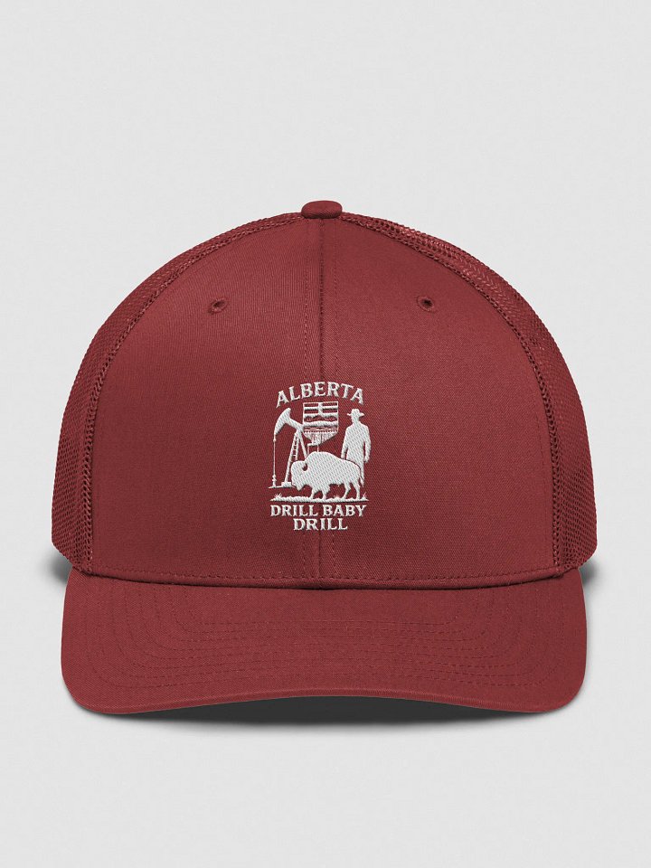 ALBERTA DRILL BABY DRILL TRUCKER HAT DARK product image (19)