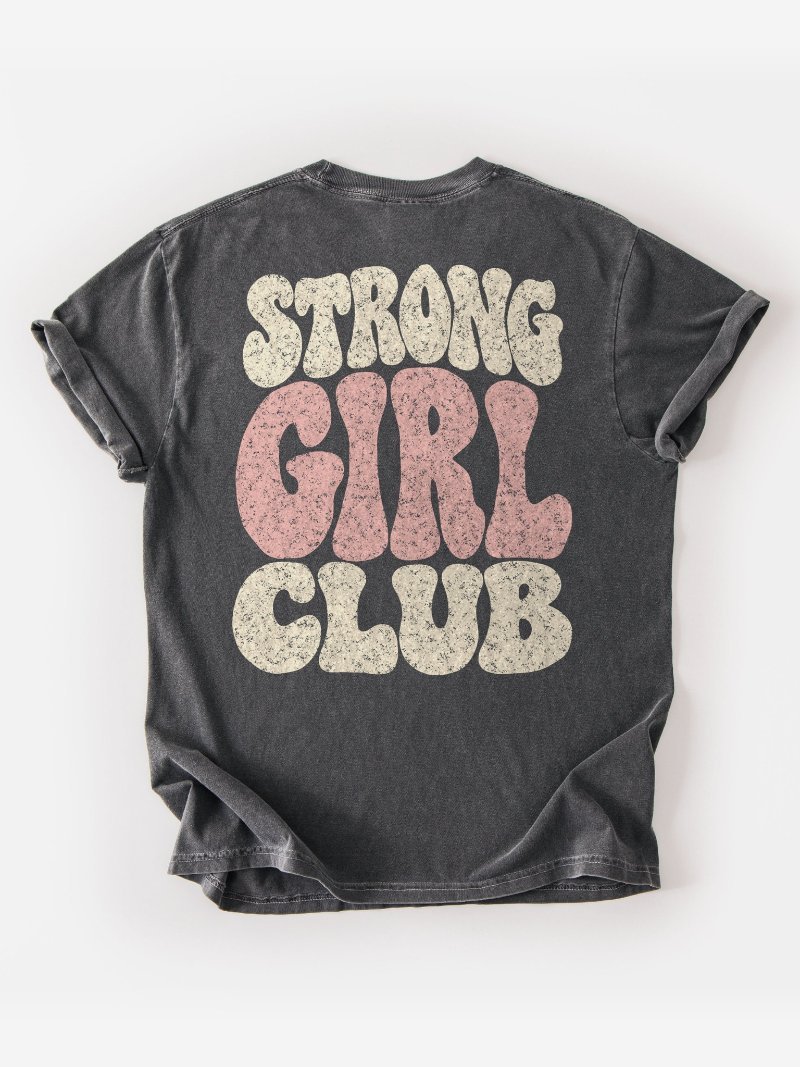 Strong Girl Club Oversized Gym Tee | Pump Cover product image (1)