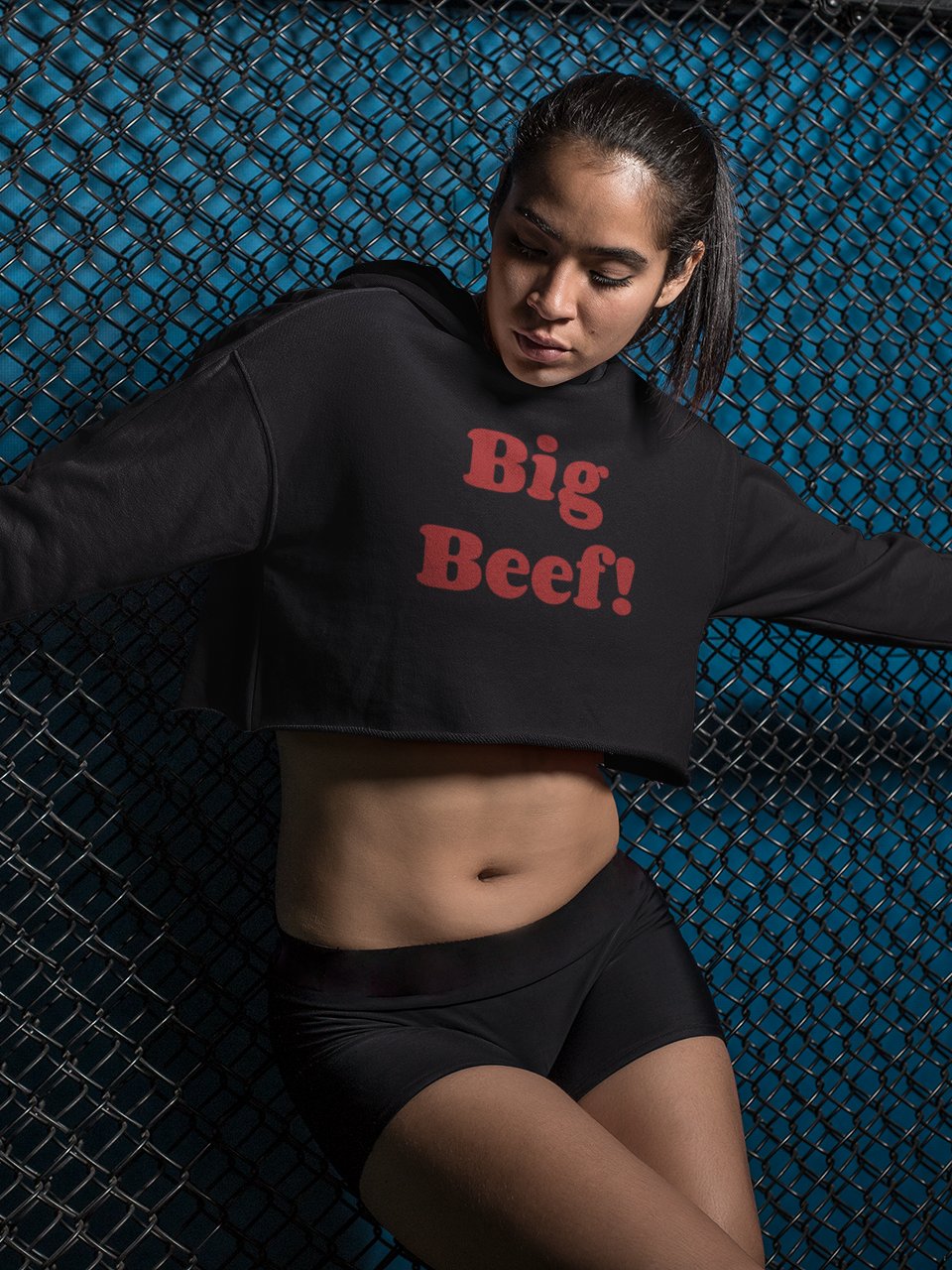 Big Beef fleece crop hoodie product image (1)