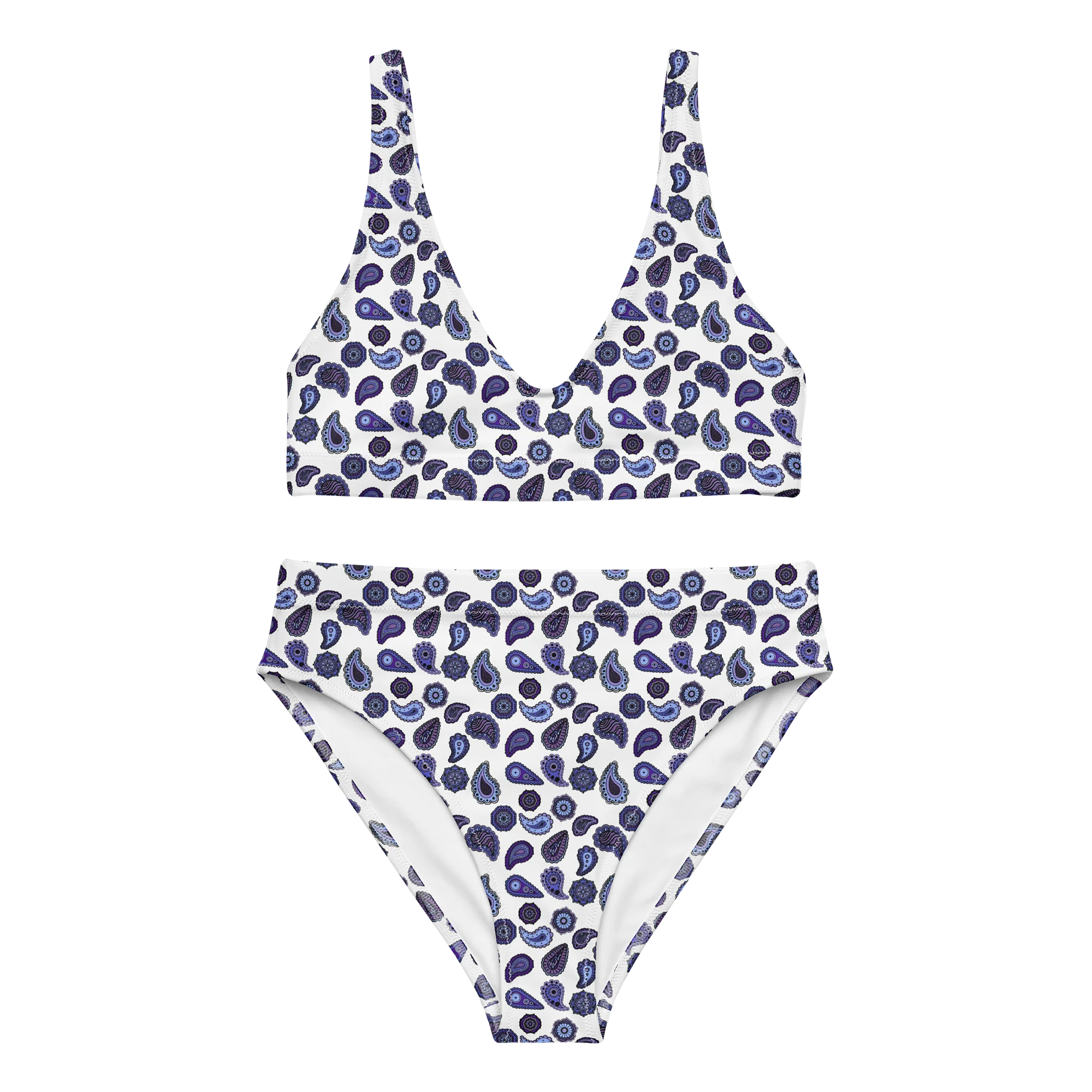 Trippy High Waisted Bikini Blue Set product image (1)