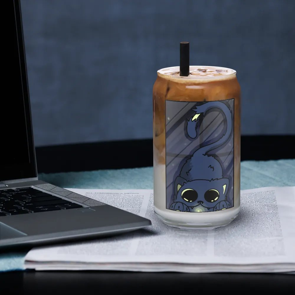 Whimsical Cat-Inspired Can-Shaped Glass product image (33)