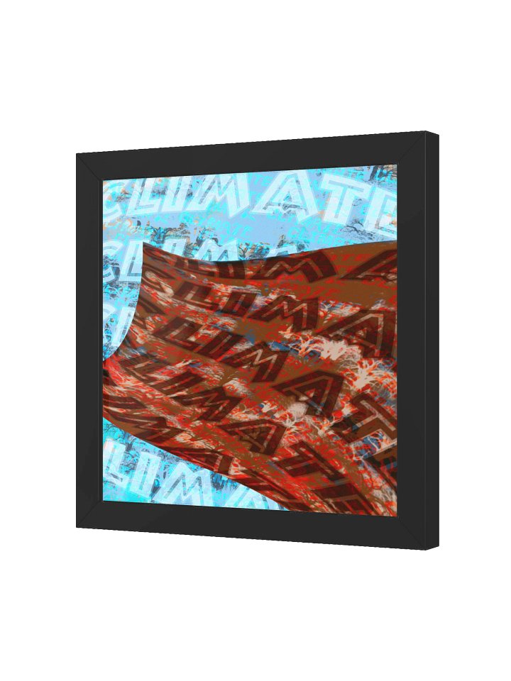 Scared For The Climate Grime Remix Artwork - Framed Print product image (2)