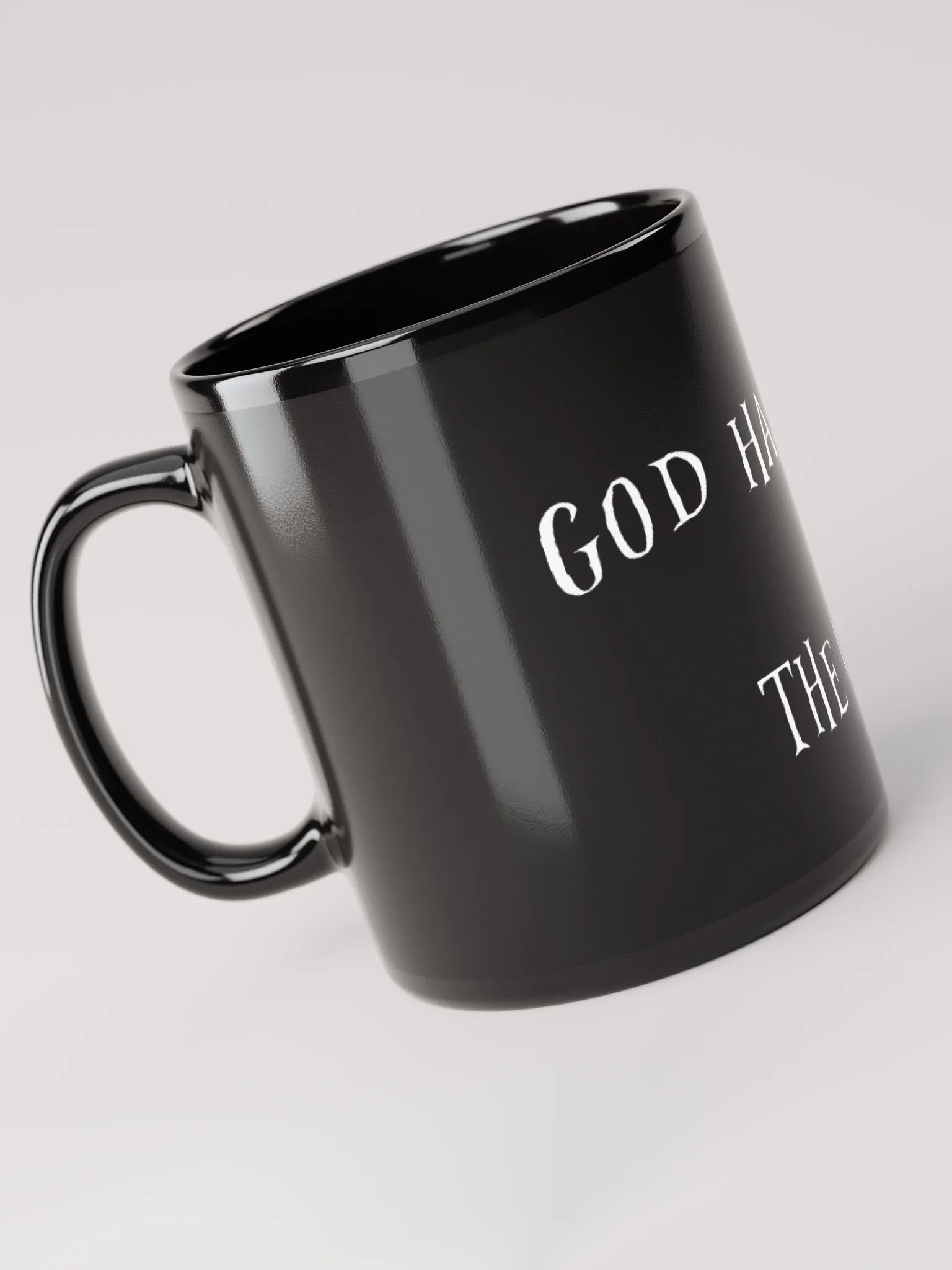 God Has Left The Chat Mug (black) product image (2)