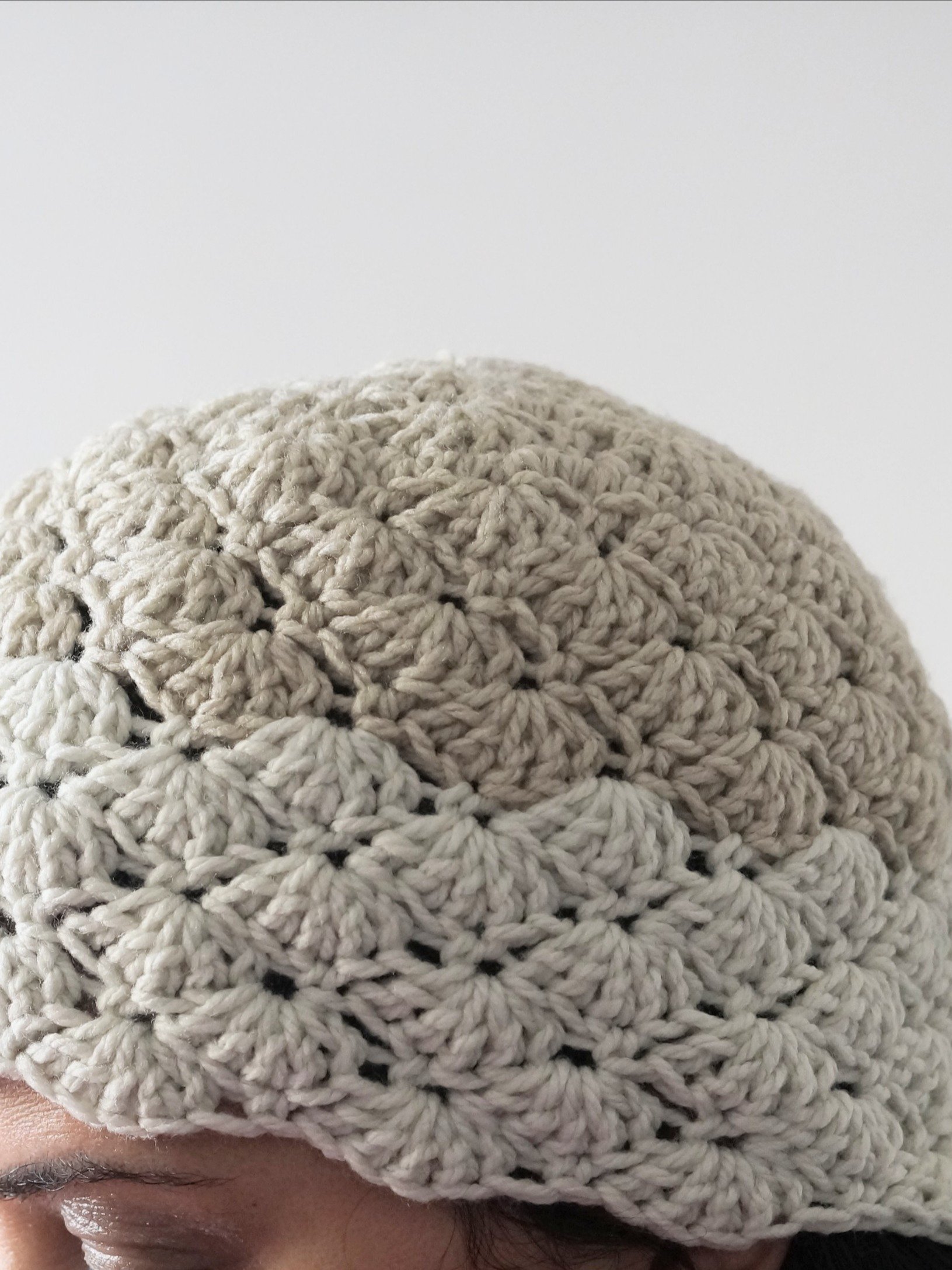 Shell stitch beanie crochet pattern product image (3)