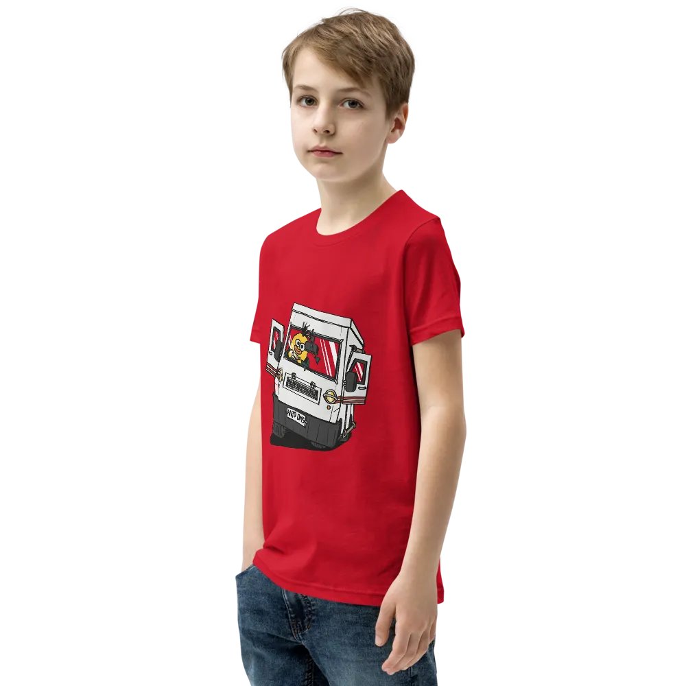 Wheelie Yellow Driving Youth T (front and back print!) product image (39)