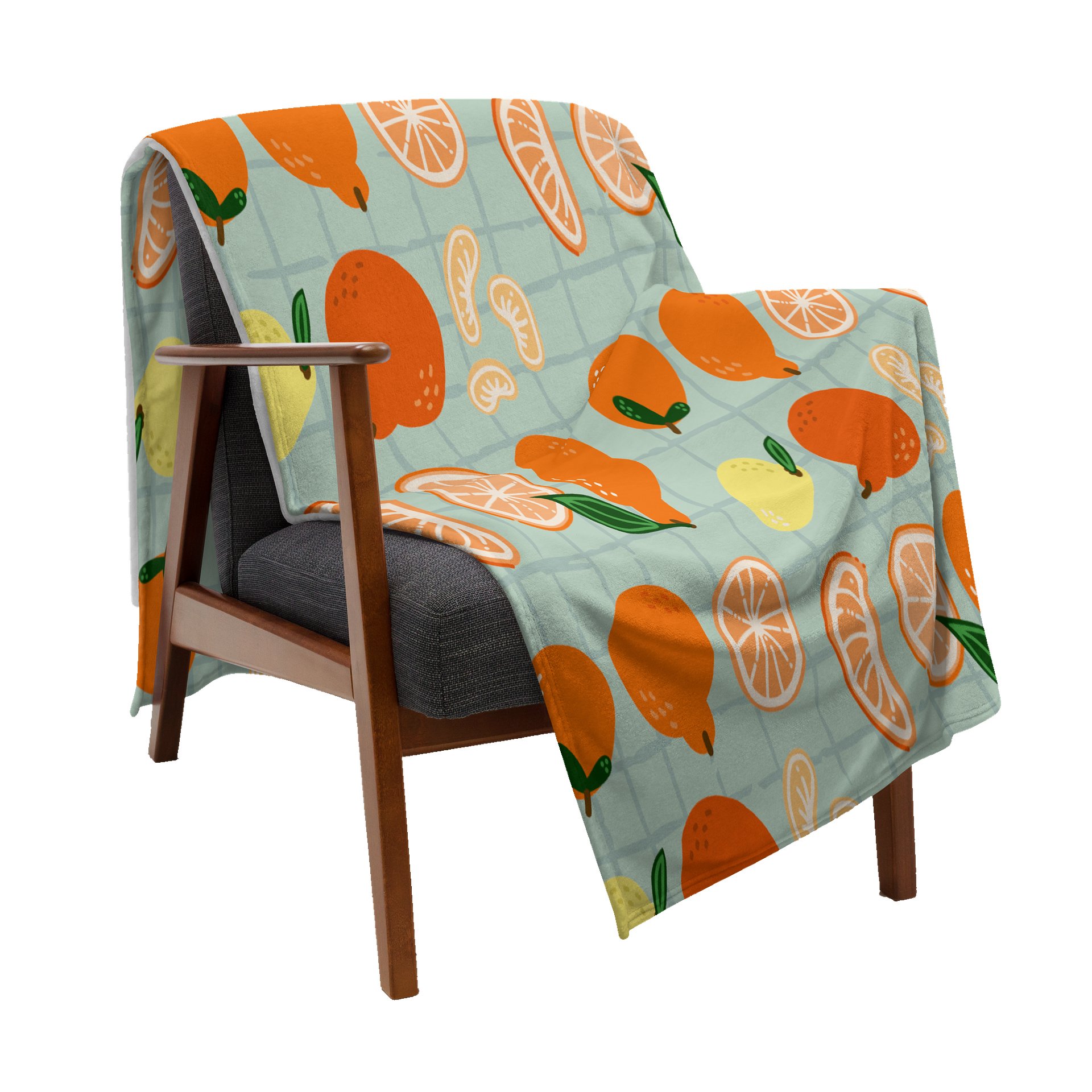 Oranges Soft Picnic Blanket product image (4)