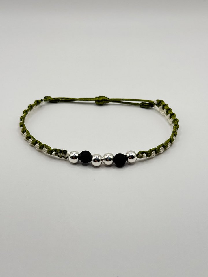 Olive & White | Silver + Neoprene product image (1)